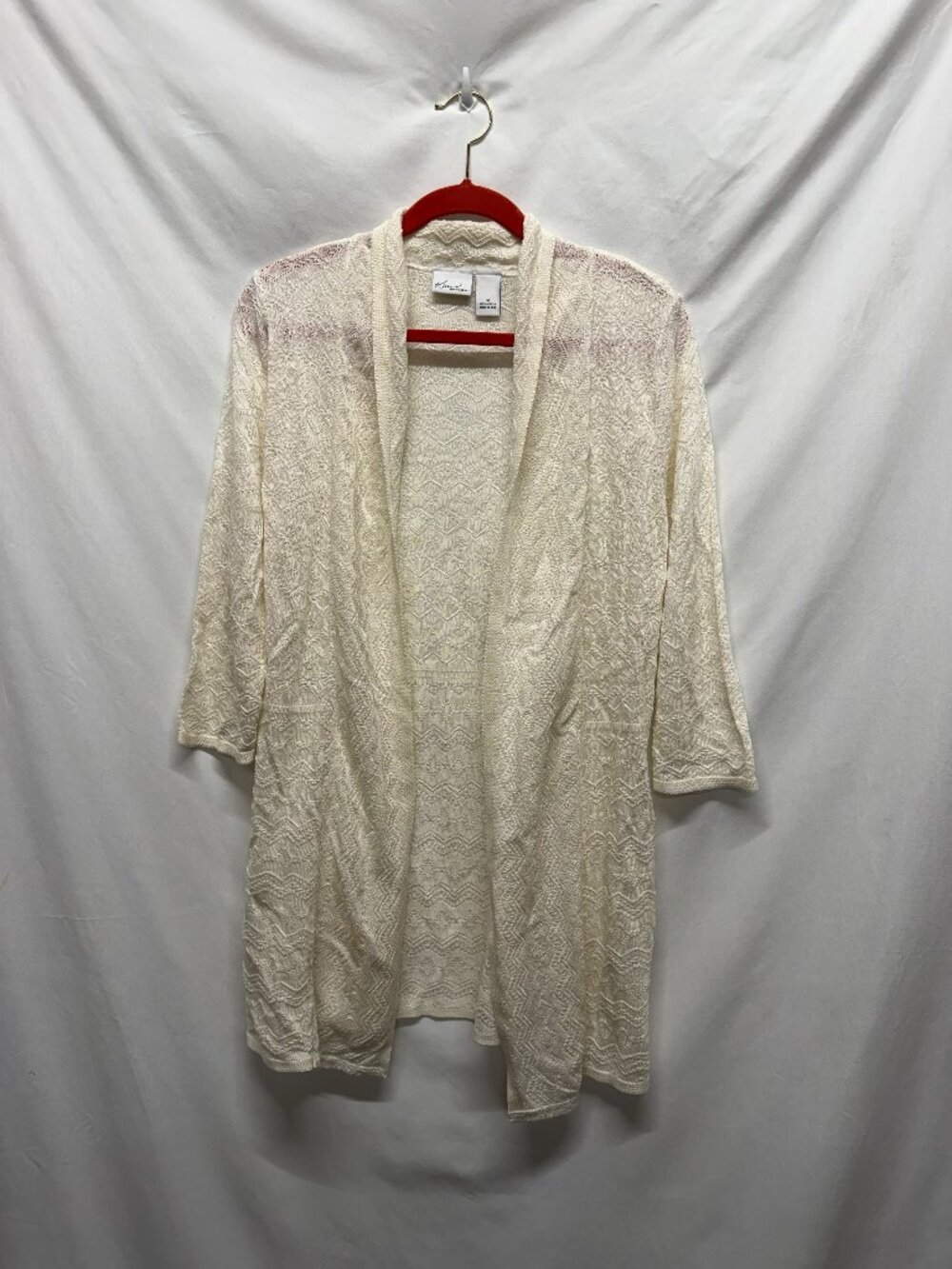 Kim Rogers Cardigan Women's Medium Off-White